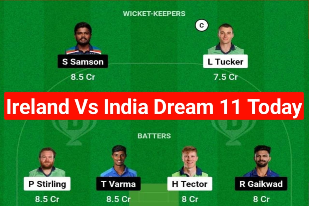 India Vs Ireland Dream11 Prediction Today Match 3